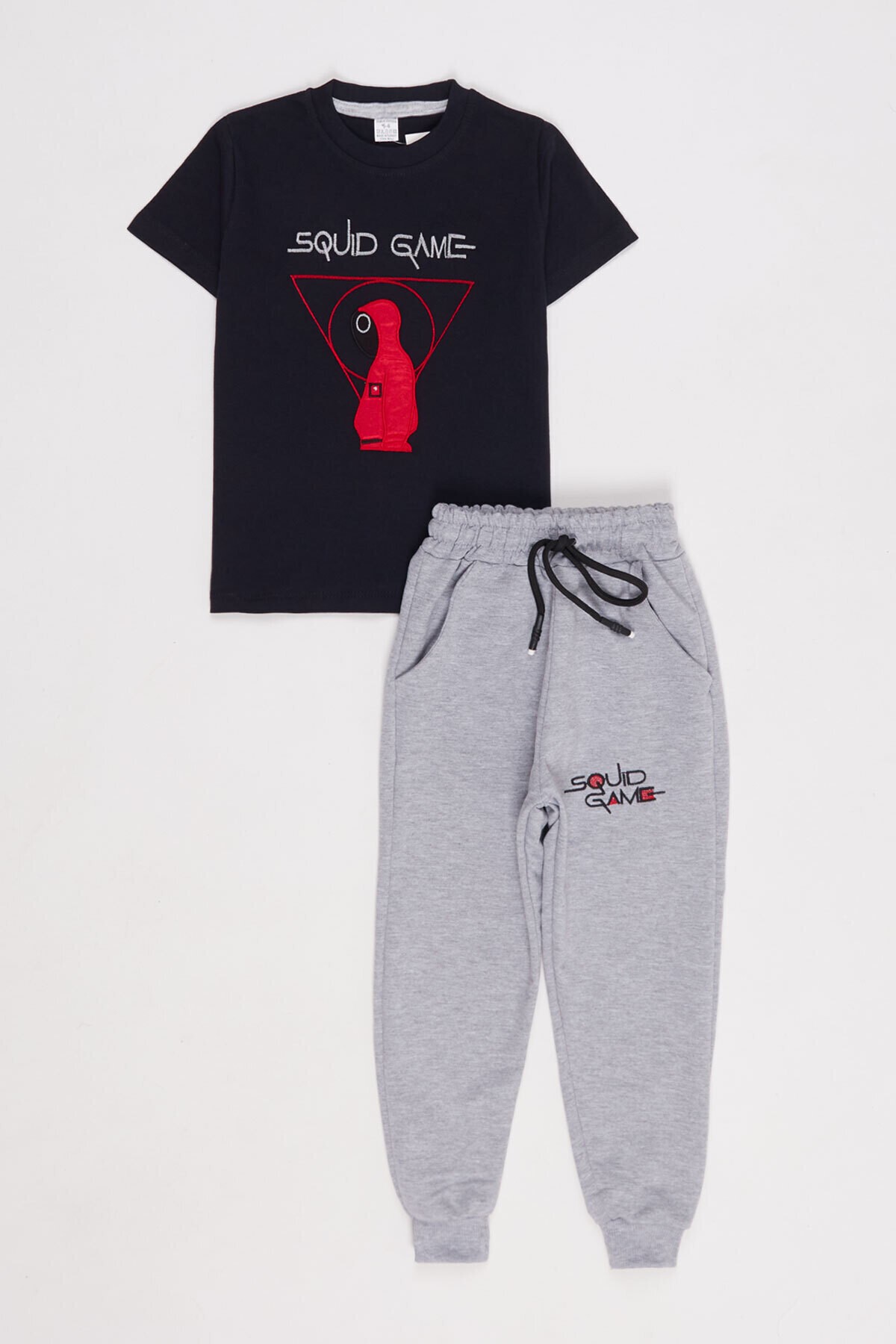 Erkek Çocuk Squid Game Nakışlı Yazlık Takım 18 Yaş 13810