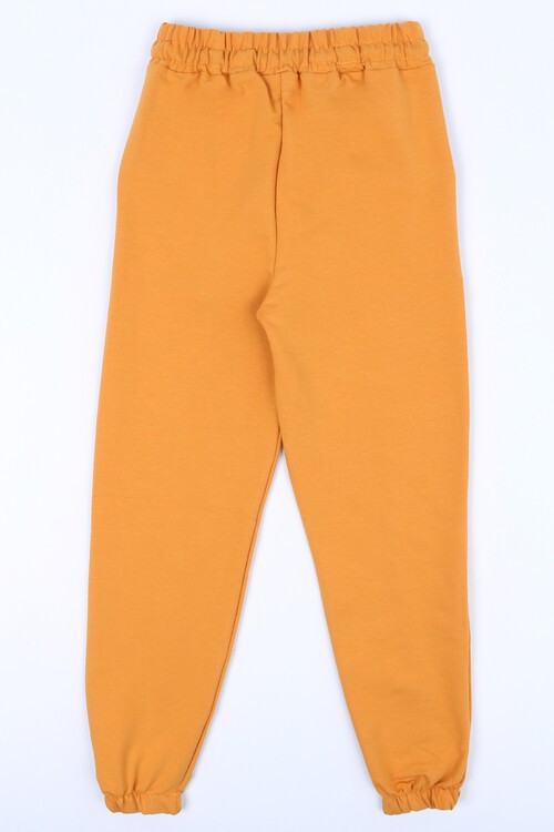 Kız Çocuk Hardal Angel Nakışlı 10-16 Yaş Tek Alt 5006-9