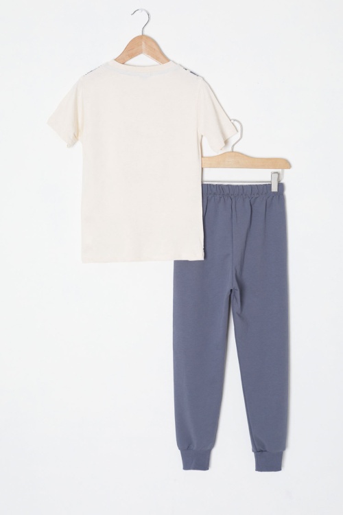 Antrasit Stronger Kaplan Baskılı Erkek Çocuk Yazlık Takım 18023