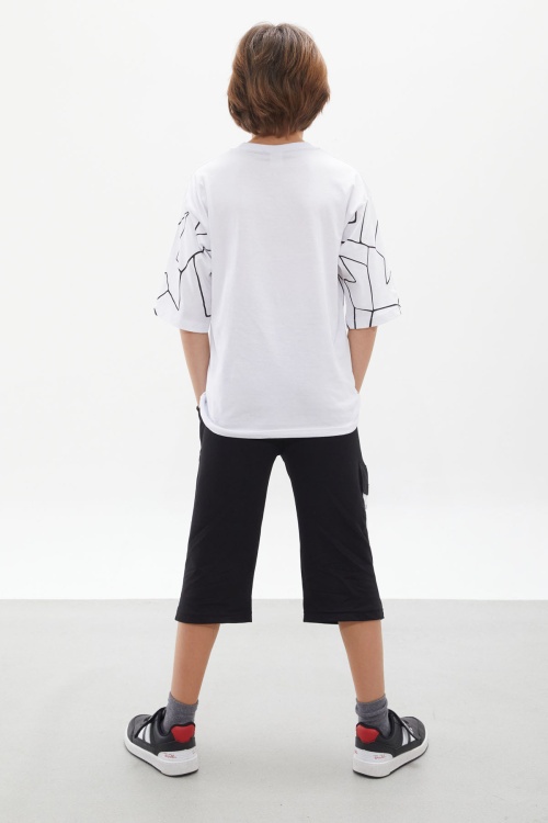 Baskılı Erkek Çocuk Kaprili Takım 18069