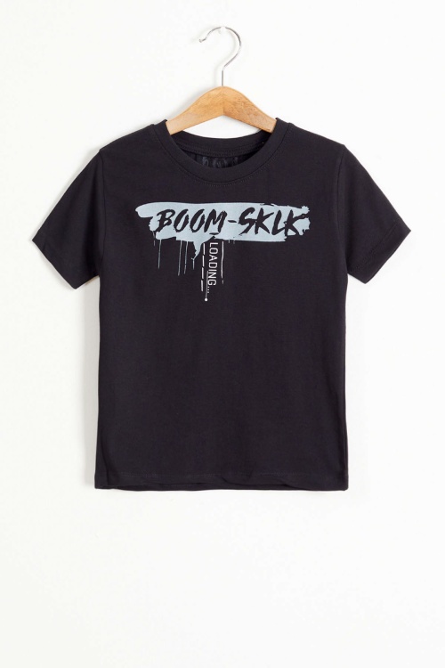 Bej Armalı Yazı Baskılı Tişörtlü Gömlek 18495