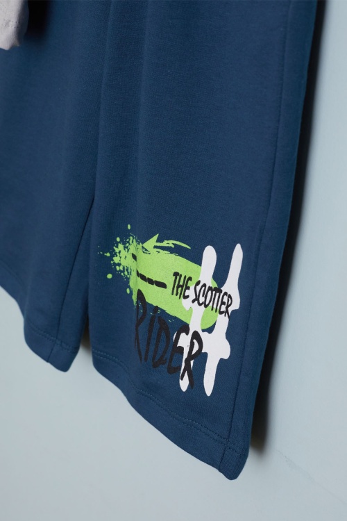 Erkek Çocuk Gri Rider Baskılı Tişörtlü Şortlu Takım 18594