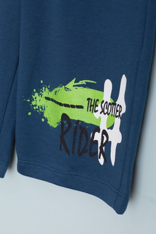 Erkek Çocuk Kahve Rider Baskılı Tişörtlü Şortlu Takım 18595