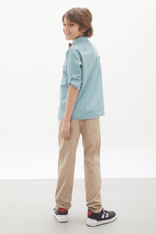 Erkek Çocuk Yeşil Gömlekli Papyonlu Takım Elbise 18133