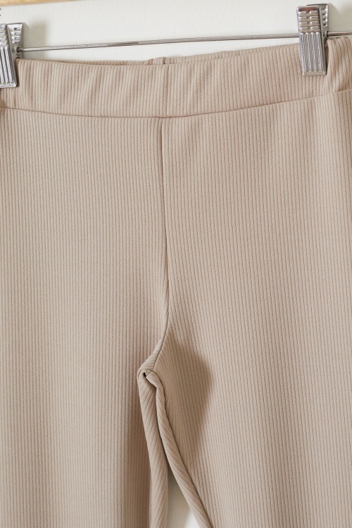 Fitilli İspanyol Paça Kız Çocuk Volanlı 2li Tayt Siyah-Bej 18196