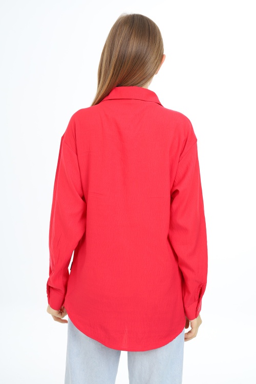 Fuşya Kız Çocuk Gömlek 18441