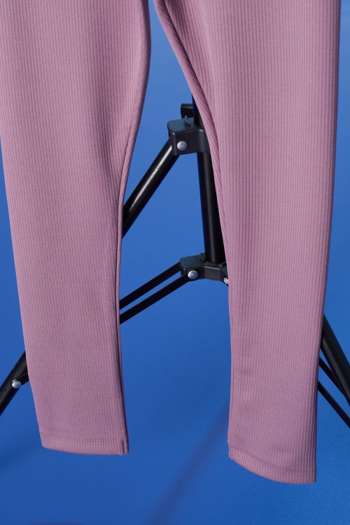 Gül Kurusu Fitilli Lastikli Bel Kız Çocuk Düz Tayt 18291