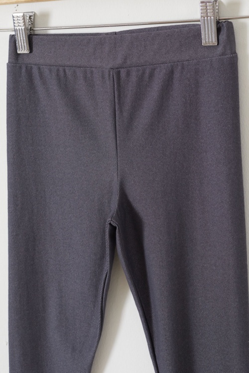 Kız Çocuk Paçası Tavşan Detaylı 2li Tayt Lacivert-Füme 18206