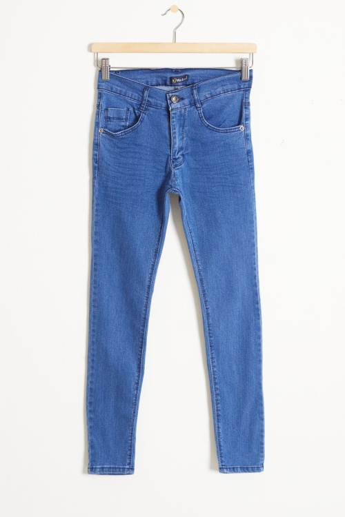 Koyu Mavi Erkek Çocuk Basic Jean Pantolon 12-17 Yaş 17746