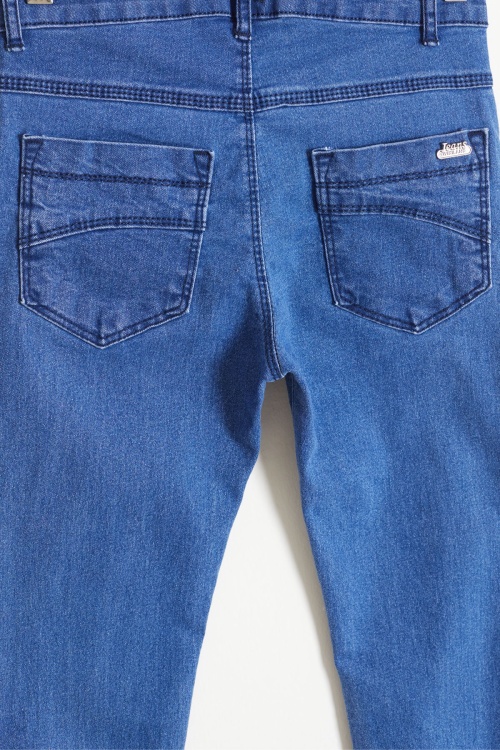 Koyu Mavi Erkek Çocuk Basic Jean Pantolon 12-17 Yaş 17746