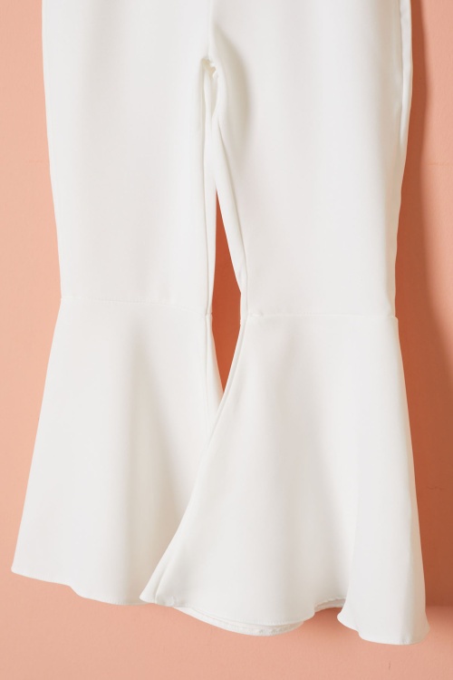 Lila Çiçek Desenli Fularlı Bluzlu Kız Çocuk İspanyol Pantolonlu Takım 18467