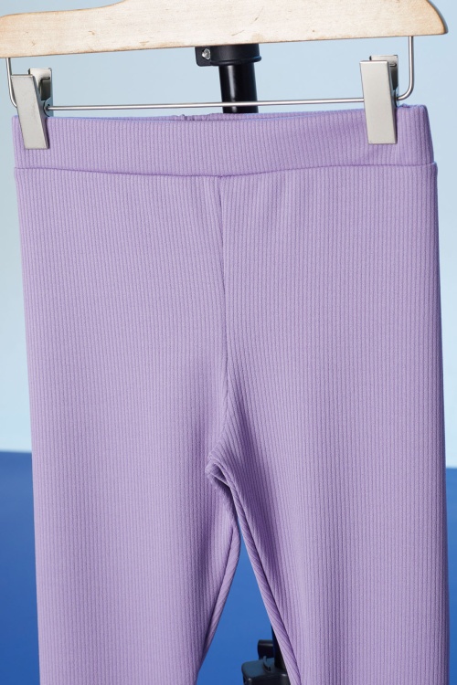 Lila Cupcake Nakışlı Fitilli Kız Çocuk Tayt 18279