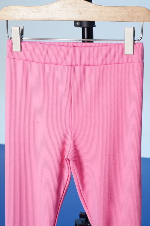 Pembe Cupcake Nakışlı Fitilli Kız Çocuk Tayt 18280