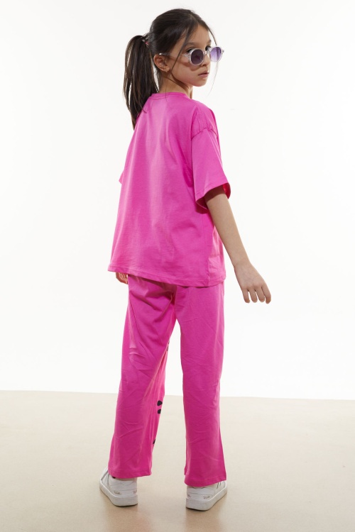 Pembe Kalp Desenli Kız Çocuk Takım 17913