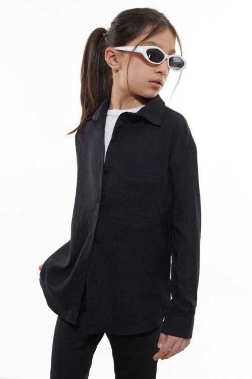 Siyah Kız Çocuk Gömlek 17967