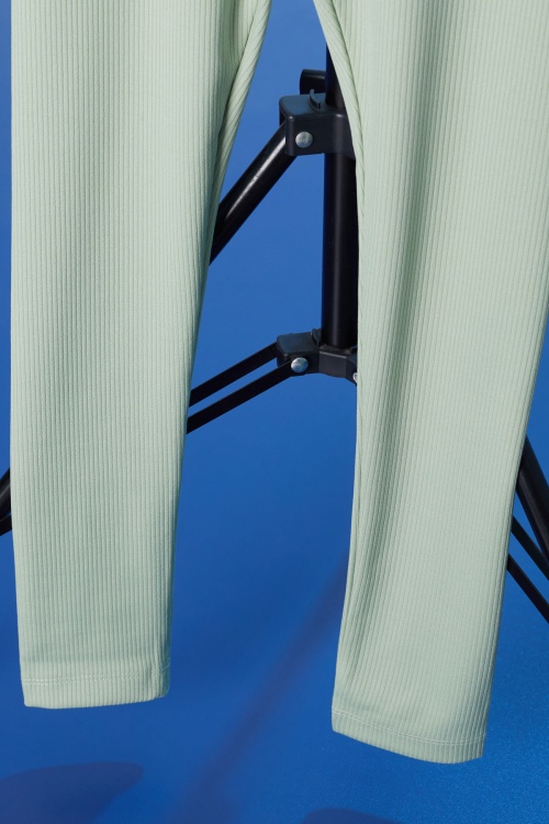 Yeşil Fitilli Lastikli Bel Kız Çocuk Düz Tayt 18290