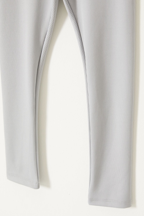 Yüksek Bel 2li Fitilli Kız Çocuk Tayt Siyah-Gri 18080