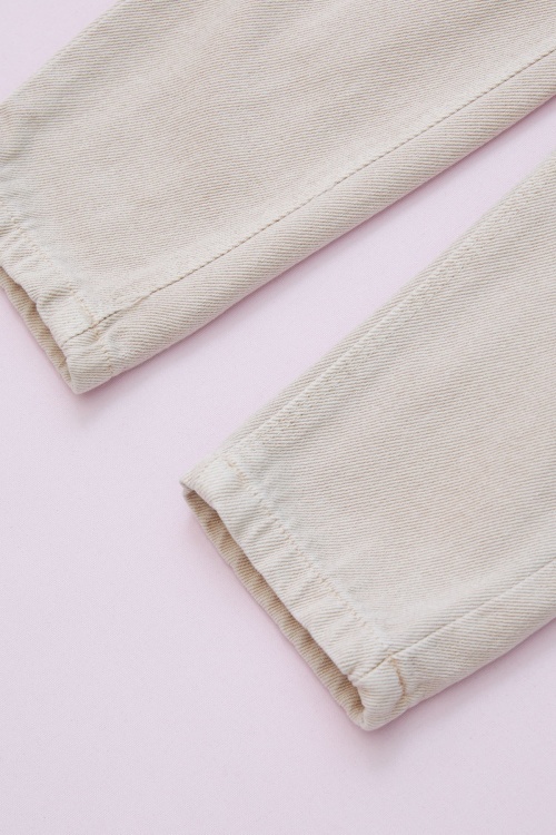 Bej  Ayıcıklı Göğüs Cepli Kız Çocuk Salopet Tulum 18755