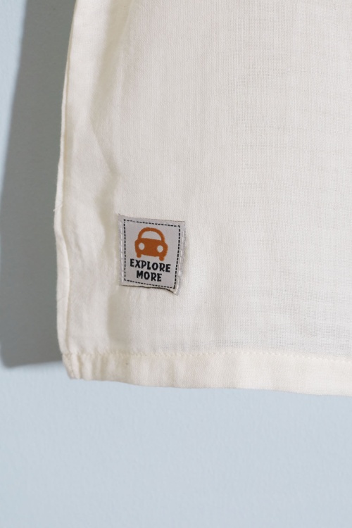 Ekru Cep Detaylı Çıtçıt Yakalı Erkek Bebek Şortlu Takım 18733