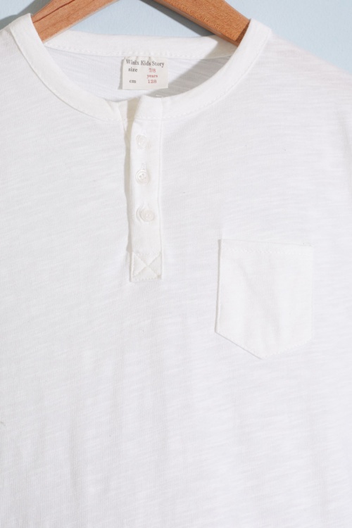 Ekru Kısa Kol Düz Tişörtlü Erkek Çocuk Şortlu Takım 18637