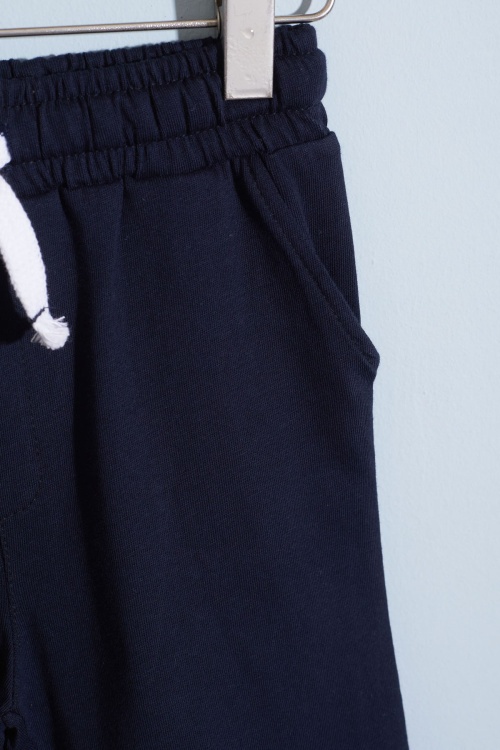 Erkek Bebek Beyaz Düğmeli Kısa Kollu Şortlu Takım 18628