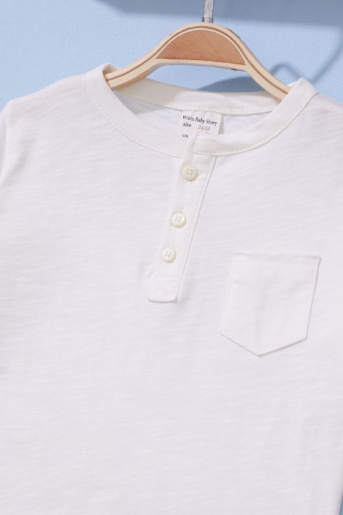 Erkek Bebek Düğmeli Yakalı 2li Kısa Kol Tişört Kırmızı-Beyaz 19090