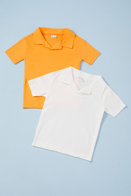 Erkek Bebek Polo Yaka 2li Kısa Kol Tişört