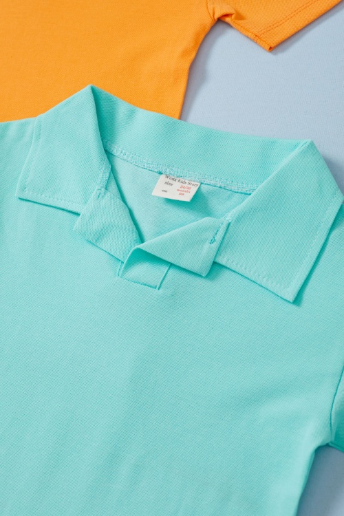 Erkek Bebek Polo Yaka 2li Kısa Kol Tişört