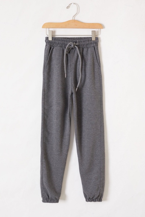 Füme Bel Ve Paça Lastikli Erkek Çocuk Eşofman Alt 19137