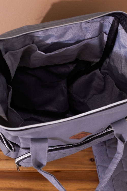 Gri Bebek Taşıma Çantası ve Termal Bakım Seti Çantası 2li Set 19209