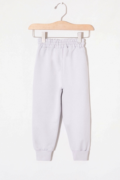 Gri Zürafa Baskılı Cepli Erkek Çocuk Eşofman Altı 1-4 Yaş 19019