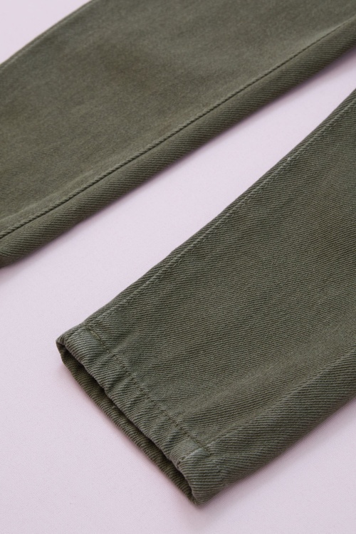 Haki Ayıcıklı Göğüs Cepli Kız Çocuk Salopet Tulum 18754