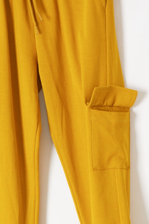 Hardal Yazı Baskılı Kapüşonlu Hırkalı Erkek Çocuk Eşofman Takımı 18562