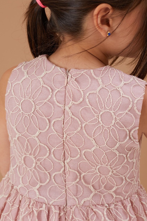 Krem Crop Ceketli Tüllü Kız Çocuk Elbise Takımı 19106