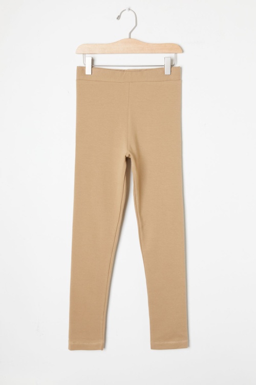 Krem Kız Çocuk Basic Şardonlu Tayt