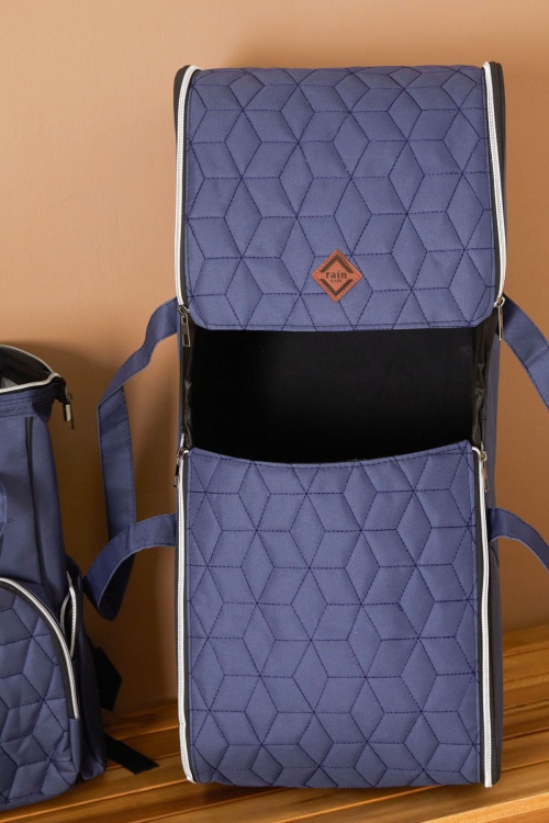 Lacivert Bebek Taşıma Çantası ve Termal Bakım Seti Çantası 2li Set 19215