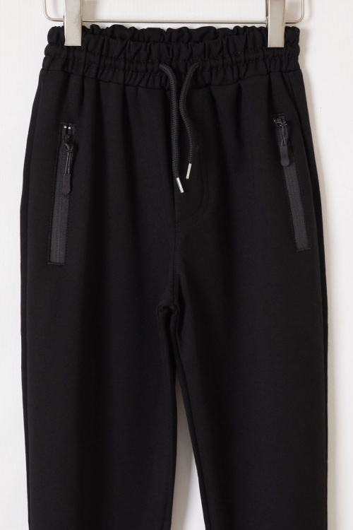 Koyu Lacivert Fermuar Cepli Kız Çocuk Okul Eşofman Altı 19197