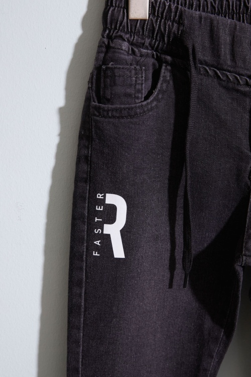 Mavi Desenli Kısa Kol Gömlekli Erkek Çocuk Pantolonlu Takım 19009