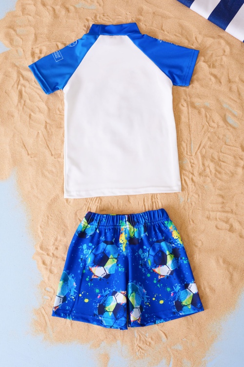 Mavi Dijital Baskılı Erkek Çocuk Mayo 19051