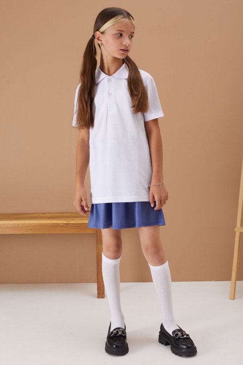 Mavi Lastikli Bel Kız Çocuk Tenis Etek 19136