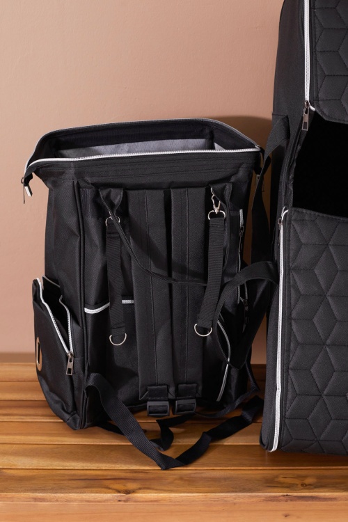 Siyah Bebek Taşıma Çantası ve Termal Bakım Seti Çantası 2li Set 19208