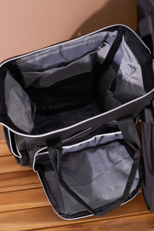 Siyah Bebek Taşıma Çantası ve Termal Bakım Seti Çantası 2li Set 19208