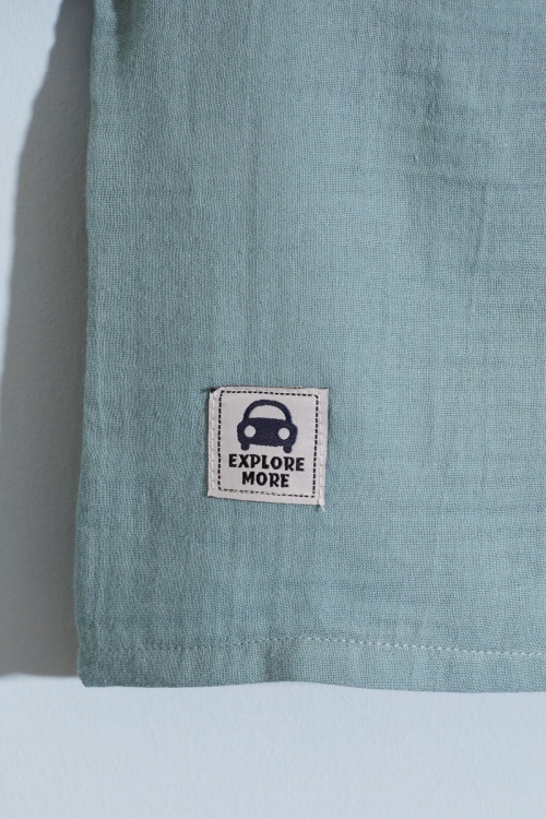 Yeşil Cep Detaylı Çıtçıt Yakalı Erkek Bebek Şortlu Takım 18730