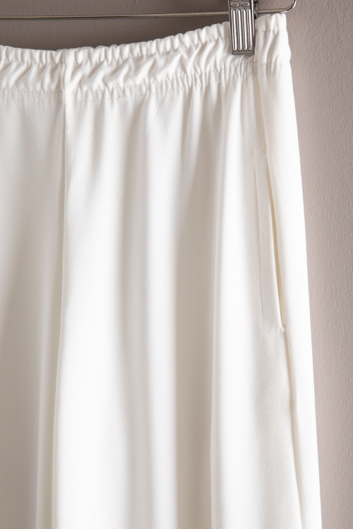 Ekru Geniş Paça Kesim Basic Kız Çocuk Pantolon 19745