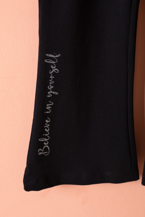 Hardal Ayıcık Baskılı İspanyol Paça Pantolonlu Kız Çocuk Takım 18570