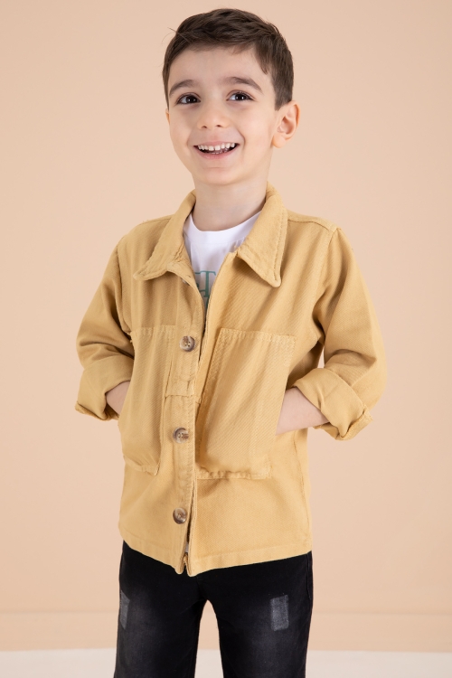 Hardal Jean Ceketli Pantolonlu Erkek Çocuk 3lü Takım 20014