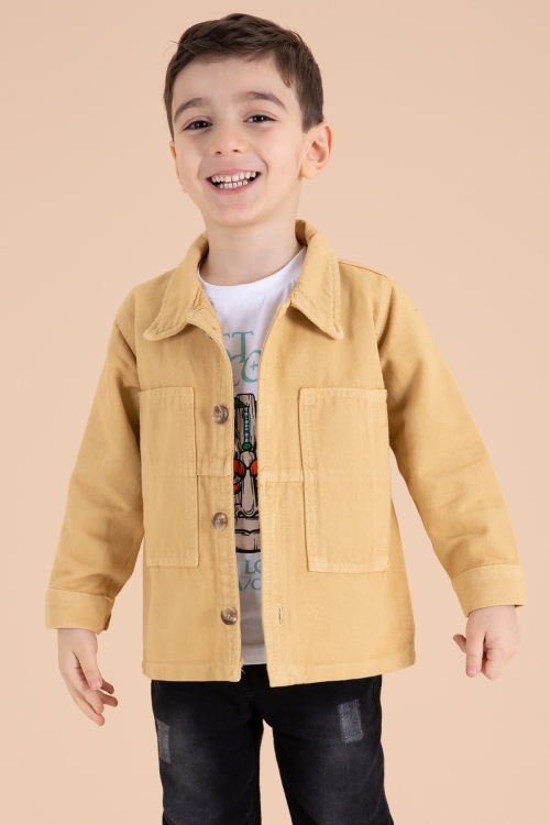 Hardal Jean Ceketli Pantolonlu Erkek Çocuk 3lü Takım 20014