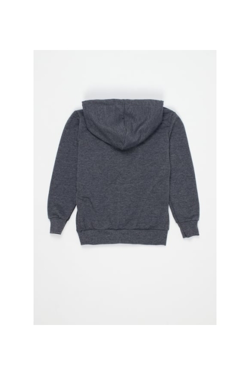 Mint Yeşili Erkek Çocuk Kanguru Cepli OfBrand Baskı Kapşon Hırka