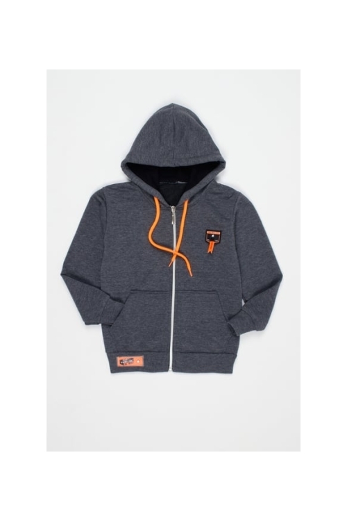 Mint Yeşili Erkek Çocuk Kanguru Cepli OfBrand Baskı Kapşon Hırka