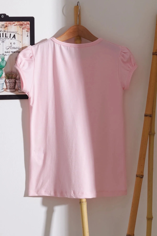 Kız Çocuk Pembe Tişört